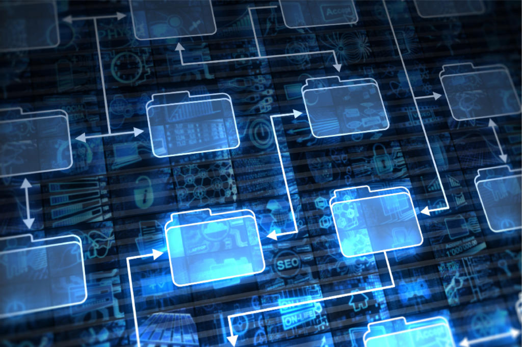 Visual representation of data integrity concepts, showing secure and reliable data management