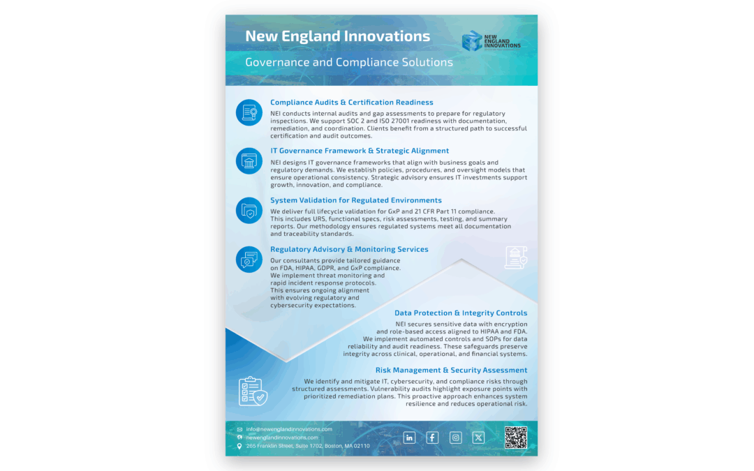 New England Innovations Governance and Compliance Solutions